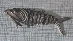 Antique Sterling Silver Articulated Fish Spice Holder