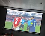 Luxburg Premium 84” Electric Projector Screen Automatic White 4K Controller Wall