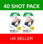 FUJIFILM Instax Film - Mini - 40 Shot pack (2 boxes of 20)