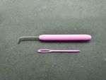 French Knitting Loom Hook & 1 Needle Set Colour Pink