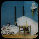 MOTHERS LAST WORDS NO11 C1890 VICTORIAN PHOTOGRAPH Magic Lantern Slide STORY 