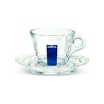 Lavazza Cappuccino Glass Cup & Saucer 160ml x 1