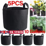 10 Pack Large Plant Grow Bags Potato Fruit Vegetable Garden Planter Growing Bag