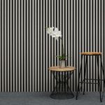 UK Acoustic Decorative Slatted Wall Panel - Light Oak Grey 2400mm x 600mm