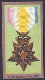 SMITH - MEDALS (UNNUMBERED) - KABUL KANDAHAR STAR, 1880