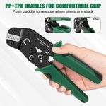 Ratchet Crimper Wire Plier Crimping Tool Cable Electrical Terminals Kit Set UK