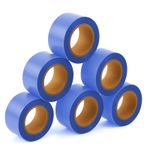 SINGHAL 5 Pack Blue Flagging Tape 1" x 150ft – Non-Adhesive Survey & Marking Tap
