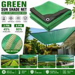 Sunblock Shade Cloth Sun Screen Mesh Plant Greenhouse Cover Tarp UV Net