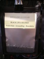 Black Lava Sea Salt | Decorative Mineral | Home Fragrance & Ritual Use