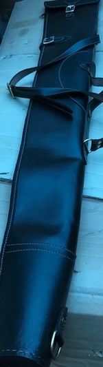 New Sheep Skin Leather Gun Case/Slip With Non Rusty Brass Buckles