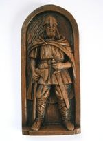 Viking Warrior Pagan Norse Gift Hand Crafted Ornament Ragnar Scandinavian Plaque