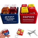 Pilot and Crew Alert Keychain EGPWS Warning Sound Simulator for Travel Airplane