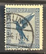 1926 German Stamp Mi:DR380 - Eagle on Base Luftpost 20 rpf used nice /486