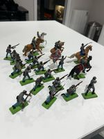 1971 BRITAINS DEETAIL Civil War Soldiers - 5 On Horseback & 16 Foot Soldiers 