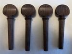 VIOLIN Assorted Lot of 4 (dark) Exotic Wood Tuning Pegs USED instrument parts