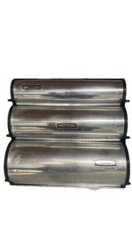 Vintage Aluminum Kitchen Foil Wax Paper Towel Dispenser Wall Mount Retro