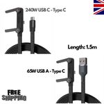 2-in-1 Invisible Holder Charger Cable–240W Fast Charging Cord with Phone Stand