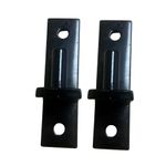 2 Hole 16mm Pin Gate Fence Hinge Rectangle Wall Post Mounted Bracket 2 Pack