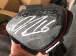 JOE ROBERTS SIGNED RACE USED SPIDI MOTO2 KNEE SLIDER.