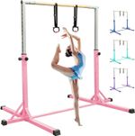 FBSPORT 13 Height Adjustable Gymnastics Horizontal Kip Bar for Kids training