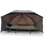 NGT Large Shelter Umbrella Brolly System Carp Fishing Brolly Groundsheet