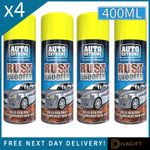 4 x 400ML AUTO EXTREME RUST PROOFER SPRAY AEROSOL KILLS PREVENTS PROTECTS NEW