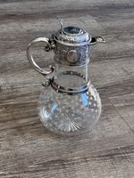 ANTIQUE 10 INCH STERLING SILVER CLARET JUG W&G SISSONS OF SHEFFIELD ENGLAND 1872