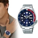 New Classic Seiko 5 Sports Automatic Black Dial Stainless Steel Mens Watch Gifts