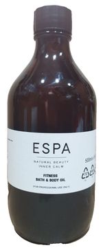 ESPA Fitness Bath & Body Oil 500ml - SPA Size Refill bottle - Imperfect box
