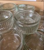 130 empty Gu jars for dessert preowned