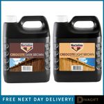 BARTOLINE CREOCOTE 4L OIL BASED TIMBER WOOD TREATMENT DARK BROWN LIGHT BROWN NEW