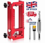 Aluminum Alloy Door Hinge Router Template Jig Adjustable Mortise Jig Accessory