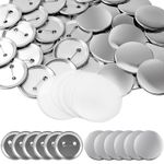 200 Sets Blank Button Badge Parts 25/32/58mm Metal Pin DIY Supplies for Maker