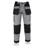Men's Cargo Trousers Work trouser knee pad pocket Black Grey Heavy duty Pants