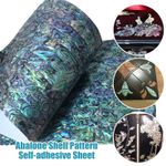 240x140mm Abalone Shell Veneer Sheet Sticker Adhesive Flexible Bendable Inlay