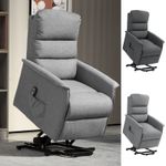 Electric Power Lift Recliner Chair for Elderly with Footrest Pockets