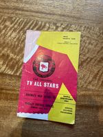 Footbal Programme TV AllStars v Finchley 1961 well autographed.