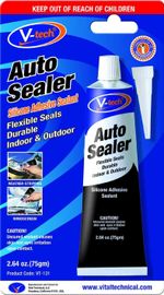 Car Van Motorhome Silicone Sealer Adhesive Black Flexible Fixes Leaks Permanent