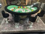 Vintage Miniature Royal Casino Black Jack Table Diorama In Case NICE UNIQUE