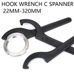 Hook Wrench C Spanner Repair Tool Motorcycle Bike Steering Suspension 22mm-320mm