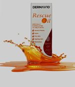 Derma V10 Rescue Oil 75ml Vegan, Sensitive Skin - Stretch Marks & Scars