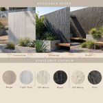 SET of 4 120x60cm MCM Flexible Stone Wall Panel Outdoor Tile for Garden Building