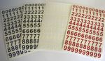 100 1/2 High Sticky Numbers arts, crafts, menu boards, signs. 0-9 10 of each.