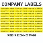 Number Plate Stickers Car Sales Number Plate Car Dealer Custom Printed LAB005