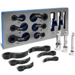 9PC Pry Bar Wrench Adaptor Head Kit with Extension Bar for Tight Spaces