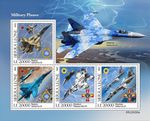 UKRAINE WAR Military Aircraft SUKHOI MiG MNH 4v-Stamp Sheet (2022 Sierra Leone)