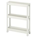 IKEA VESKEN Trolley Narrow Fit for Kitchen Bathroom & Living 54x18x71 cm White