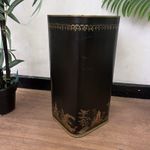 Painted Chinoiserie Metal Umbrella Stand / Waste Paper Bin