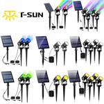 T-SUN Garden Solar Spot Lights Outdoor Spike Lights Waterproof Landscape lamp UK