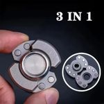 Fidget Toy Magnetic Fidget Spinner And Slider Combo With Click Button Metal